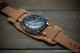 Military Bund Style Watch Strap: Vintage Canvas, handmade in Finland, Limited edition, watch lugs 10-26 mm.