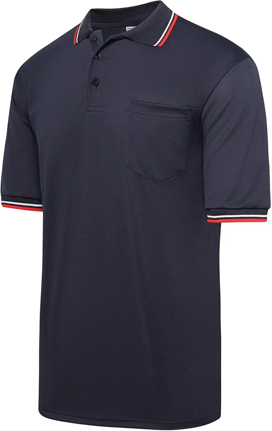Murray Sporting Goods Short Sleeve Polo Baseball and Softball Umpire Shirt - Sized for Chest Protector