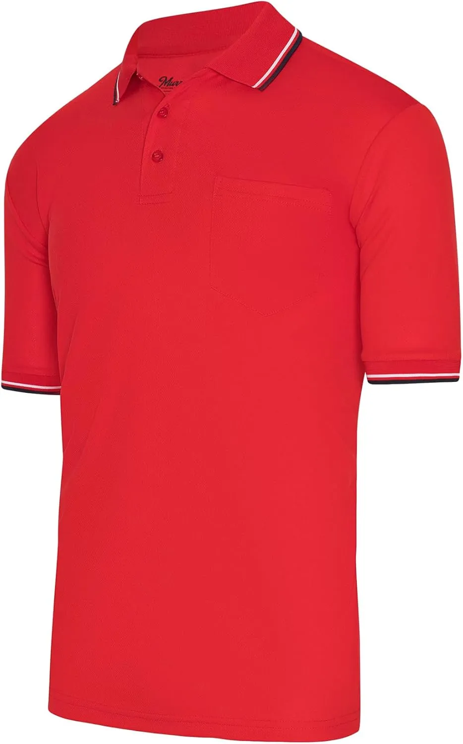Murray Sporting Goods Short Sleeve Polo Baseball and Softball Umpire Shirt - Sized for Chest Protector