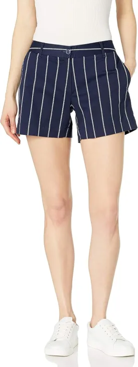 Nautica Women's Comfort Tailored Stretch Cotton Solid and Novelty Short