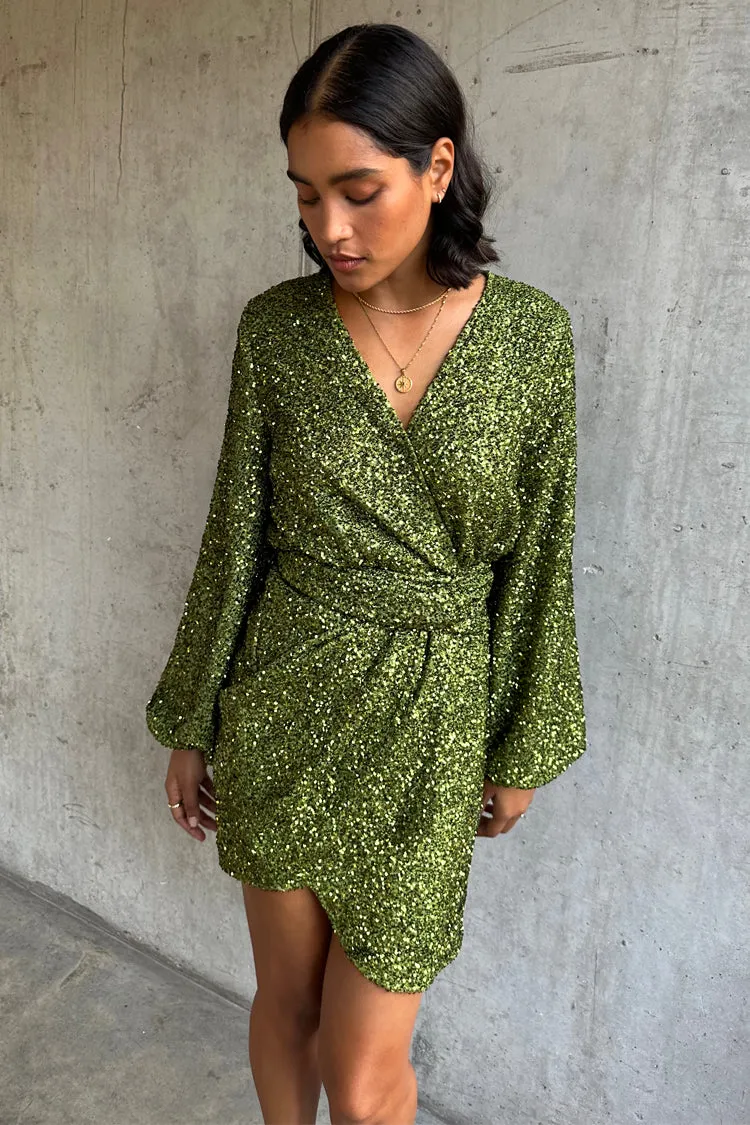 Olive Sequin Mini Vienna
