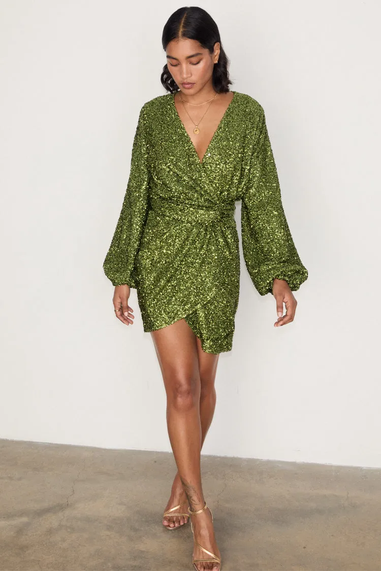 Olive Sequin Mini Vienna