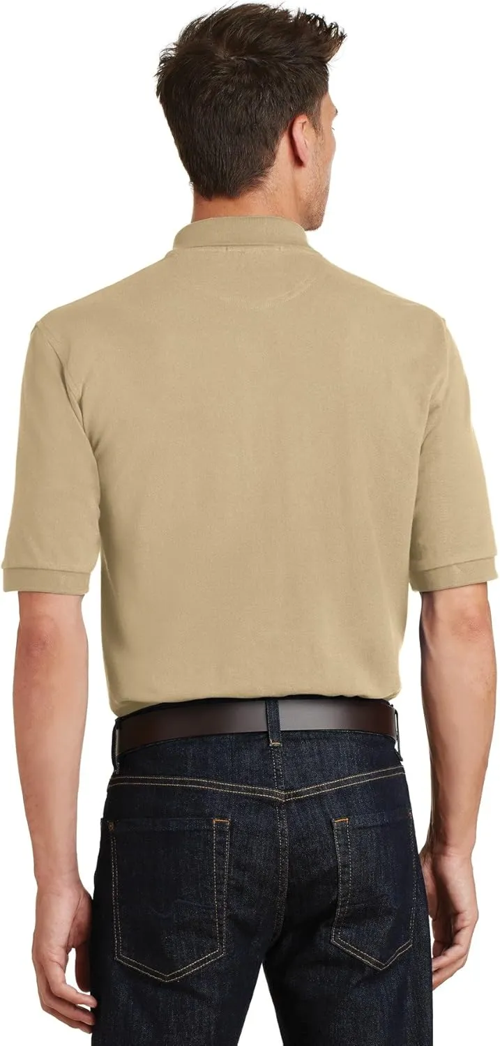 Port Authority Heavyweight Cotton Pique Polo with Pocket