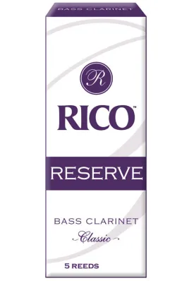 Rico Reserve Classic Bass Clarinet Reeds, Strength 3.5 , 5-pack