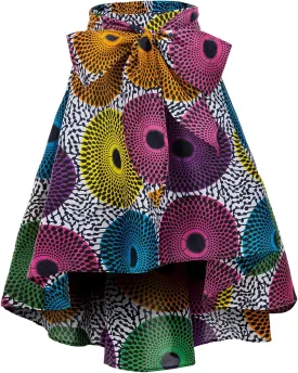 SHENBOLEN Women African Traditional Costume Flower Print Casual Dashiki Skirt