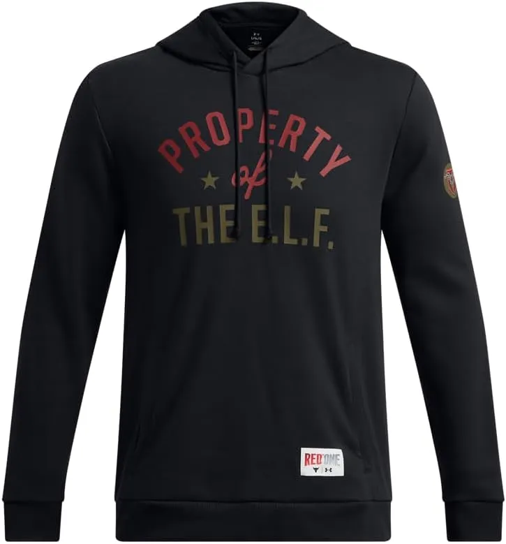 Under Armour Men's Project Rock Red One E.l.f. Hoodie
