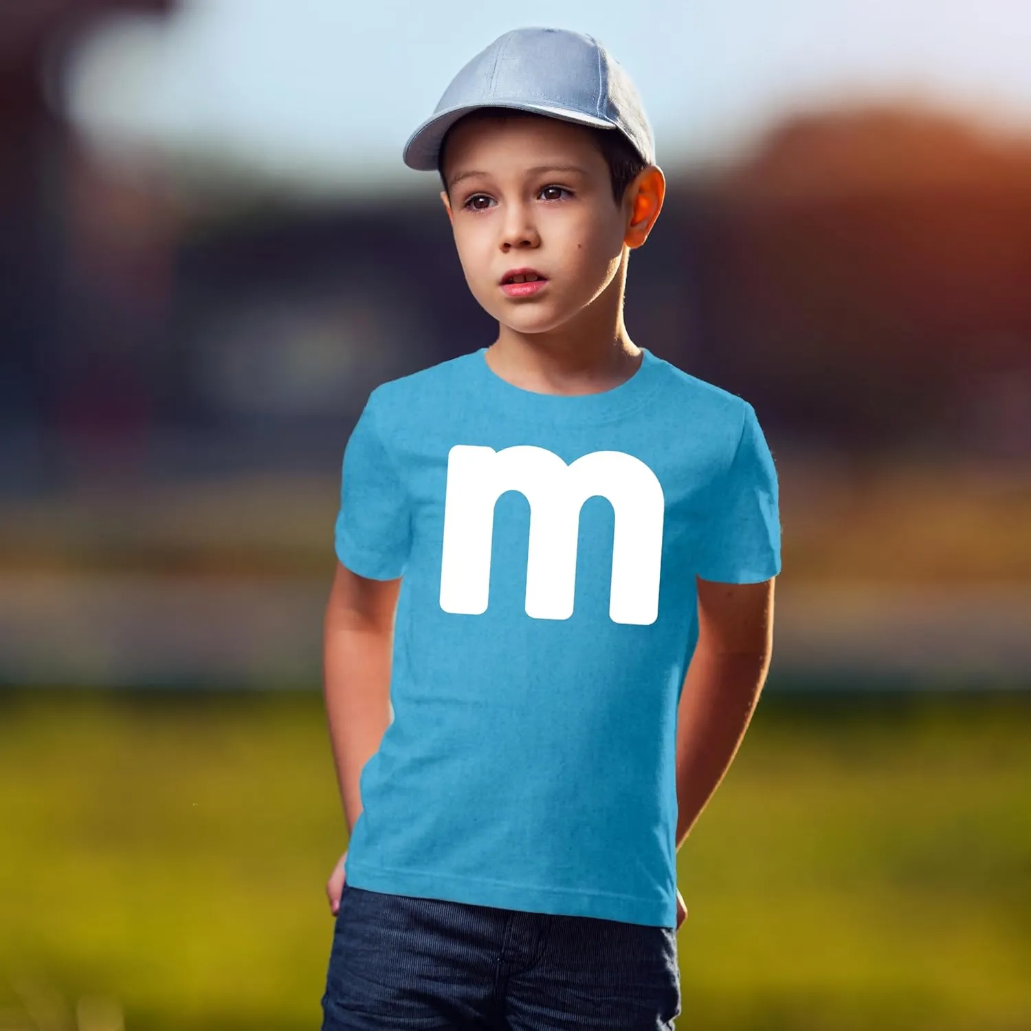 Unisex Youth Letter M Halloween Costumes T-Shirt for Boys/Girl | Funny Cool Graphic Tee Shirts Idea