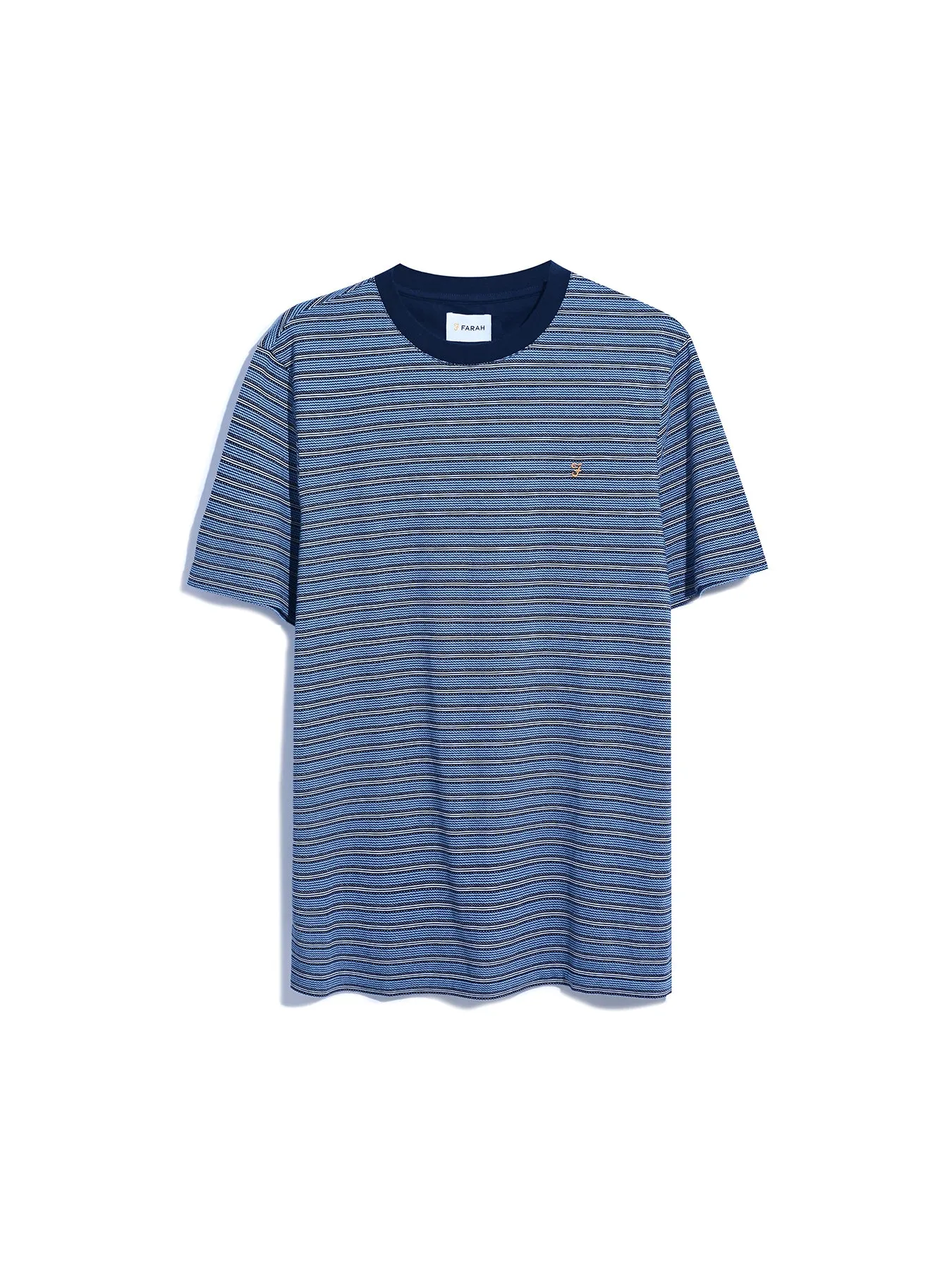 Wilmot Regular Fit Striped T-Shirt In True Navy