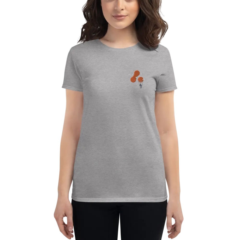 Women's Embroidered T-shirt - Adaptavist Balloon Design