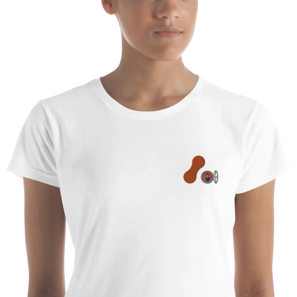 Women's Embroidered T-shirt - Adaptavist Hello Design
