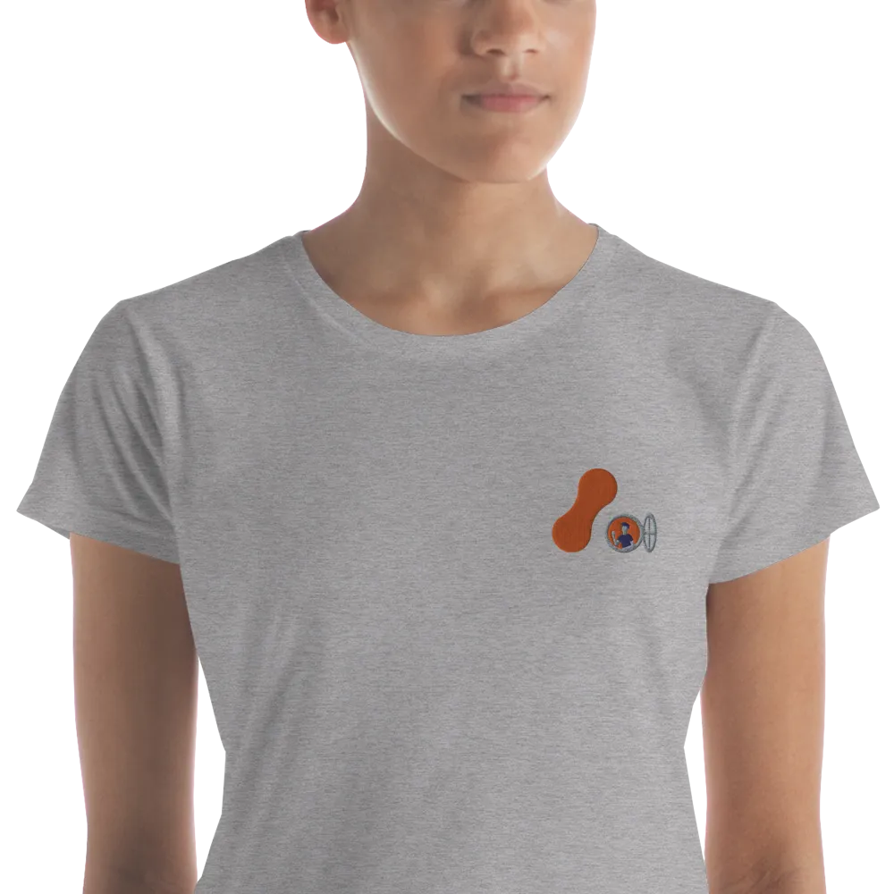 Women's Embroidered T-shirt - Adaptavist Hello Design