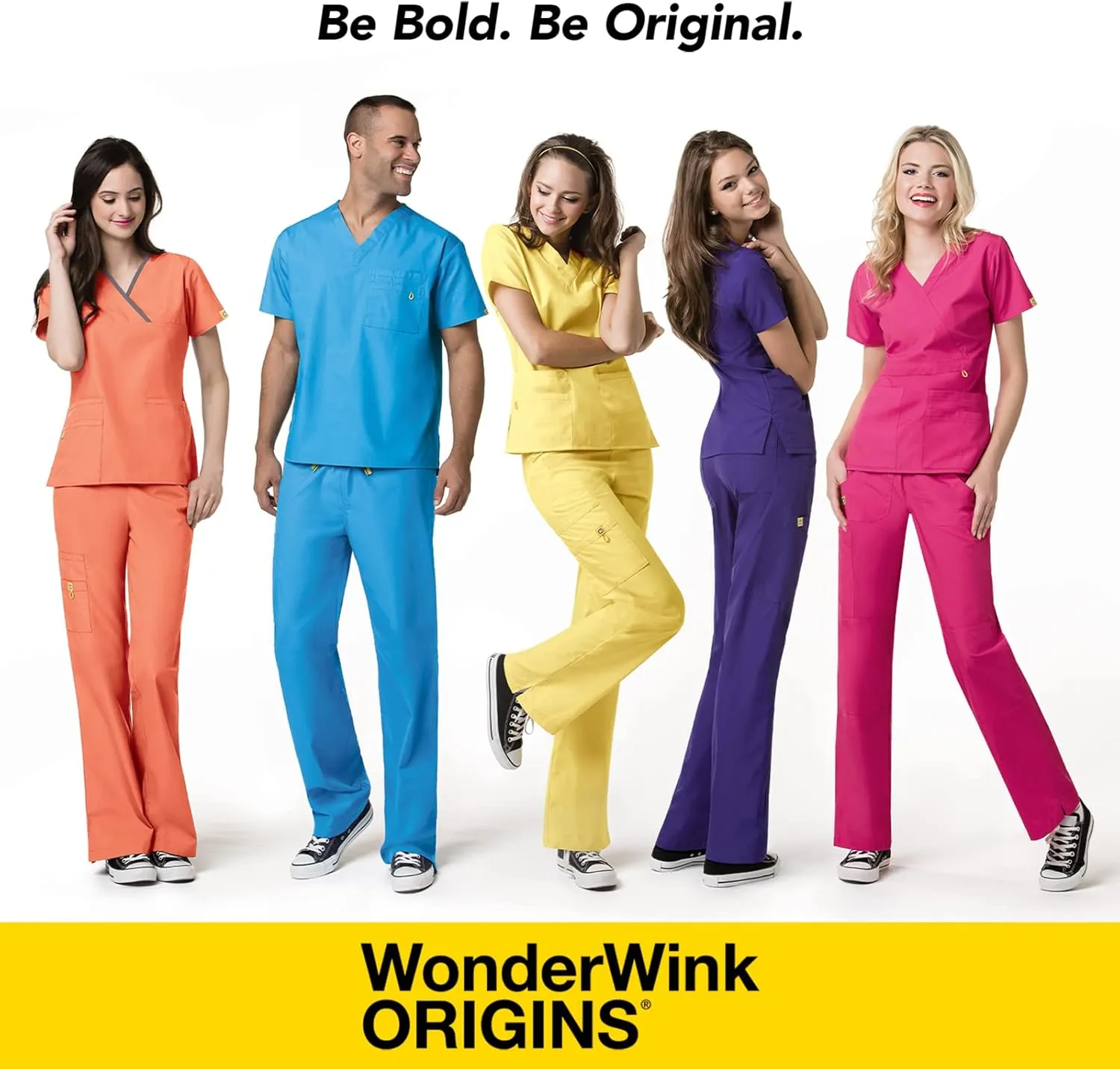 WonderWink Women's Scrubs Romeo Six-Pocket Flare Leg Pant - XS-5XL, 6 Pockets, Elastic Waistband with Convertible Drawstring