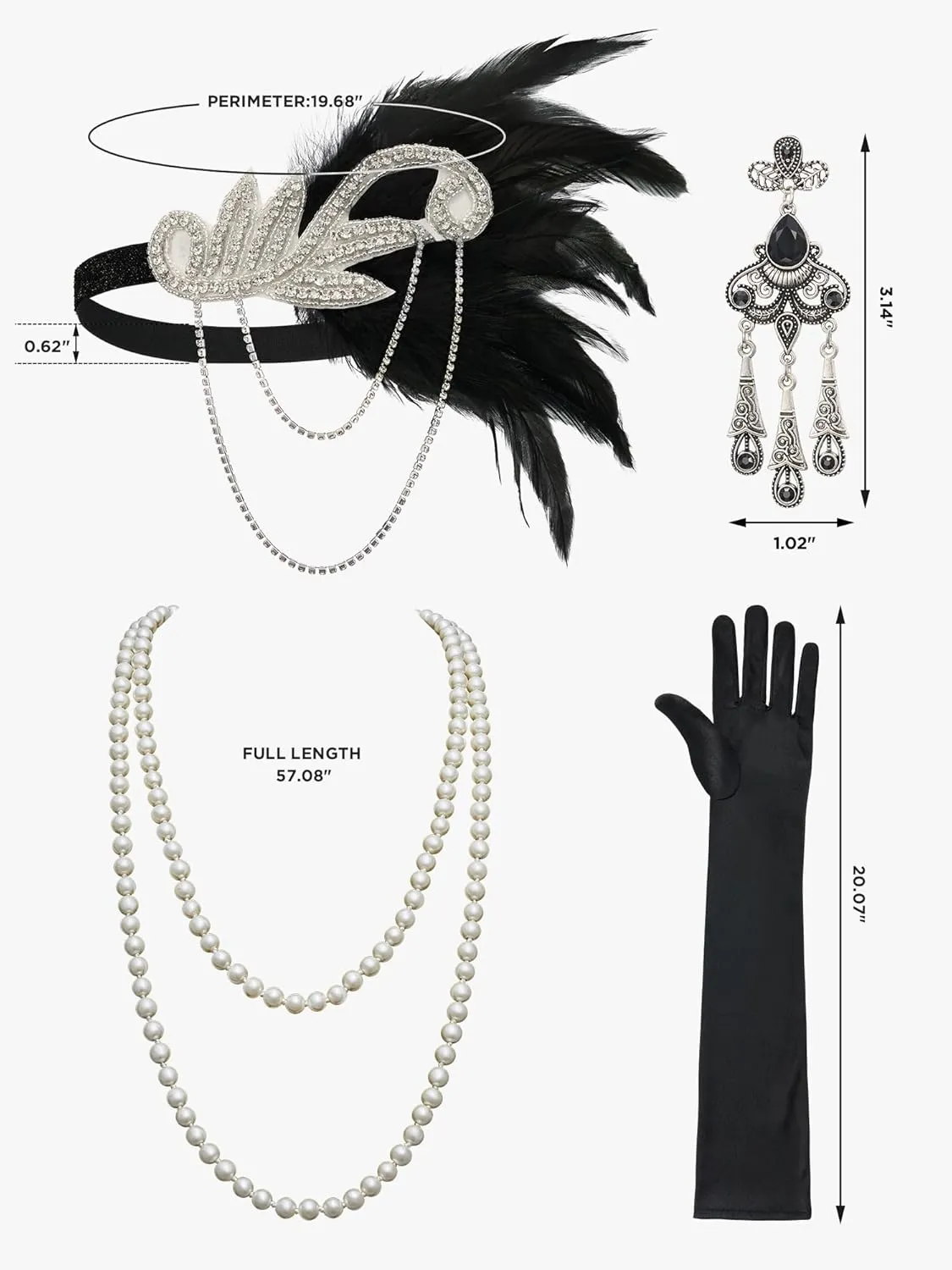 YESSA Great Gatsby Dresses for Women,Flapper Dresses 1920s Dresses for Women Roaring 20s Costumes With 20s Accessories